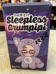 Sleepless Grumpipi Vinyl Face Plush Pendant with Extra Keychain – Fan Fan