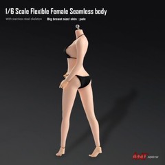 US 1:6 Pale Skin Large Bust Breast 12″ Female Seamless Flexible Figure Body Toys