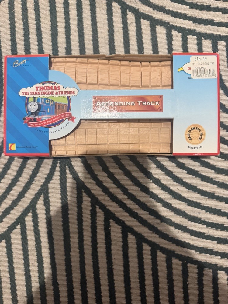 Clickity Clack Tracks Thomas Train Britt Wooden Train Ascending Tracks NEW Vint