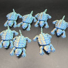 2″ Baby Snapping Turtle Figure 3D Printed Novelty Multi Color – 1PC