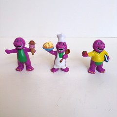 Barney and Friends Figures Lyons Baby Bop BJ Purple PVC 90s Cake Toppers Lot 9pc