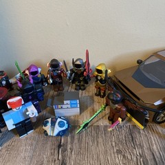 Roblox Toys Action Figures Lot Of 14 Figures Accessories Car NO CODES