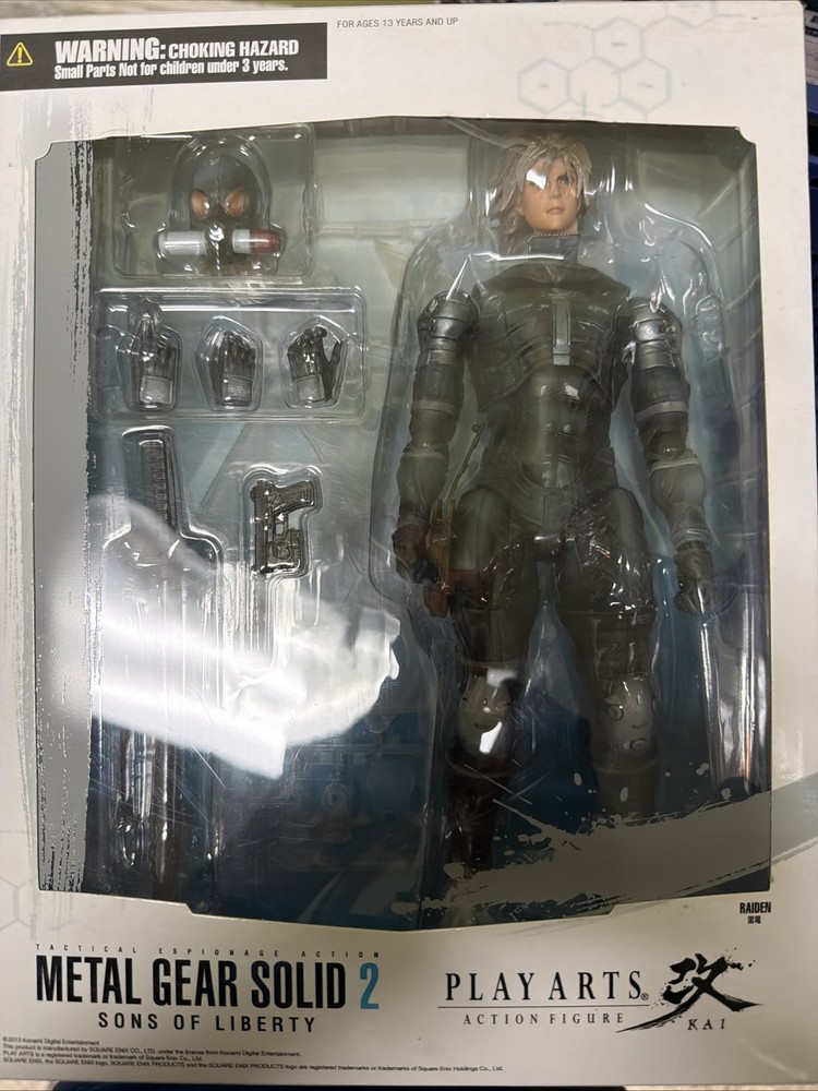 PLAY ARTS Kai Raiden Action Figure SONS OF LIBERTY METAL GEAR SOLID2