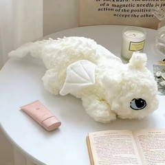 Anime White Dragon Plush Stuffed Animal Body Pillow Cushion Toy