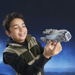 Star Wars ActionVerse Grogu & Anzellans Action Figures, 8-Inch Starship, Star Wa