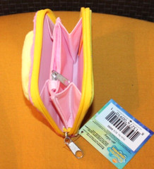 NEW IN BAG 2003 3D SPONGEBOB SQUAREPANTS PINK COIN PLUSH WALLET