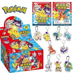 Pokemon 32pcs Acrylic Pendant Keychain Set Blind Bag Anime Character Charms