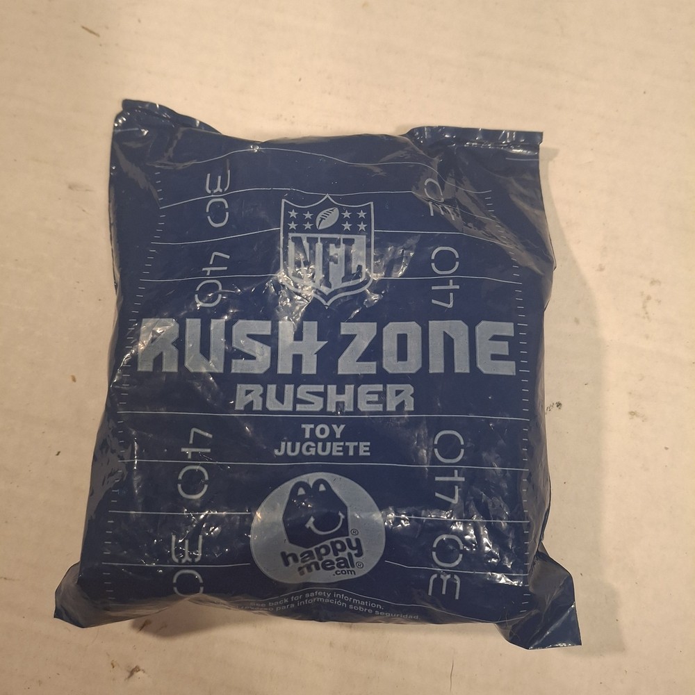 2013 McDONALDS Happy Meal Rush Zone NFL Rusher Toy Team? New In Sealed Package