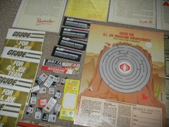 Vintage 1980s File Card Blueprints Accessories Game G.I. GI Joe Figure 3.75 ARAH
