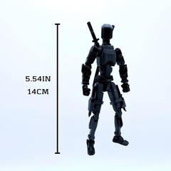 Elegant 5.54” T13 Articulated Figure – Customizable with 12 Unique Accessories