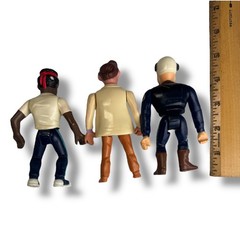 Lot of 3 Police Academy Action Figures Vintage 1989 Kenner Toys – Lavell, Sleaze
