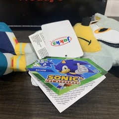 Sonic The Hedgehog 35th Anniversary Wave 14 9” SILVER Plush by Jakks Pacific