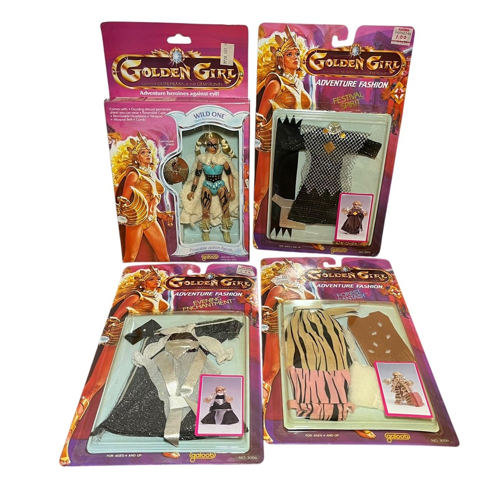 Wild One Golden Girl 1984 Galoob Figure Barbarian Huntress NEW MISB SEALED
