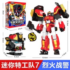 MINIFORCE Super Cops Power Police Ranger TRANS HEAD Transformer Robot Figure Toy