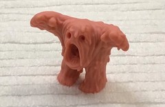 LUKE WELCH SCULPTURE RARE MUCKER SUCKER MINI FLESH COLOR RESIN FIGURE W/ STICKER