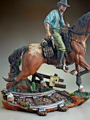 Red Dead Redemption 2 Arthur Morgan Horse Custom Hand Painted 3D Figure 25cm