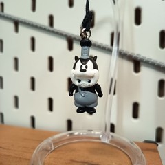 KEWPIE Baby as STEAMBOAT WILLIE PETE 1″ Mini Figure KEYCHAIN CHARM Toy Miniature