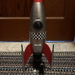 Vintage Rocket Ship Playset Strangeco IWG Toys Classic Galactic Silver Edition