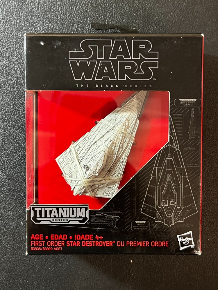 Star Wars The Black Series #06 First Order Star Destroyer Titanium Series NIB!