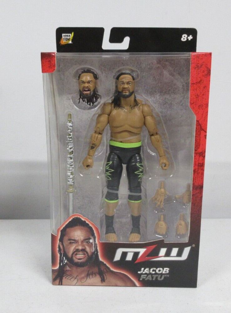 Major League Wrestling Jacob Fatu Tribal Wolf Bloodline Stick 6″ Figure MLW WWE