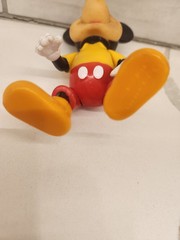 Vintage Mickey Mouse 5.5″ Tall Walt Disney Production Figure Toy Rubber Face