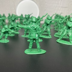Vintage 90s Toy Story 1 Green Army Men Soldiers Bucket Movie Promo Figures RARE!