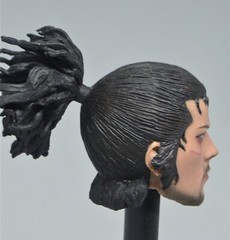 Miyamoto Musashi Samurai Sword Man Head Carved 1/6 Scale DIY 12” Action Figure