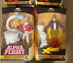 (4) Marvel Legends Wendigo Wave Wolverine Boom Boom Guardian Cannonball