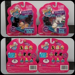 Puppy In My Pocket Dog Figure 6x Set Terrier + Companion Breeds 2009 Version NEW