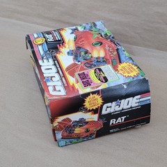 Vintage Hasbro 1991 G.I. Joe COBRA Rat Hovercraft Vehicle GI Joe Original Box