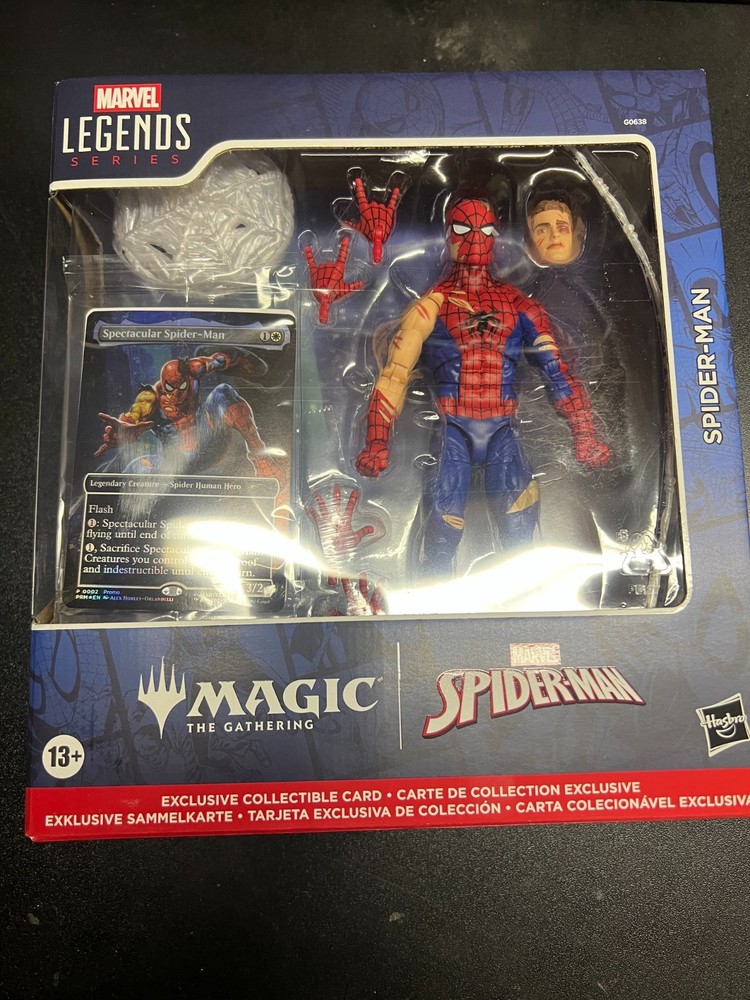 Spectacular Spider-Man Figure & Card – Marvel Legends X Magic The Gathering MTG