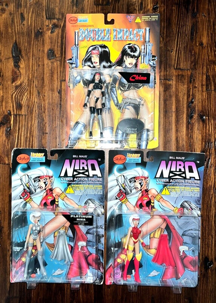 NIRA X Platinum – Double Impact CHINA – HELLINA Figures Skybolt 90’s VTG U PICK