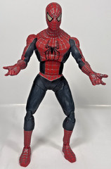 Marvel Spider‑Man 12″ Action Figure 2004 Red Black Fully Jointed Movie Toy VTG