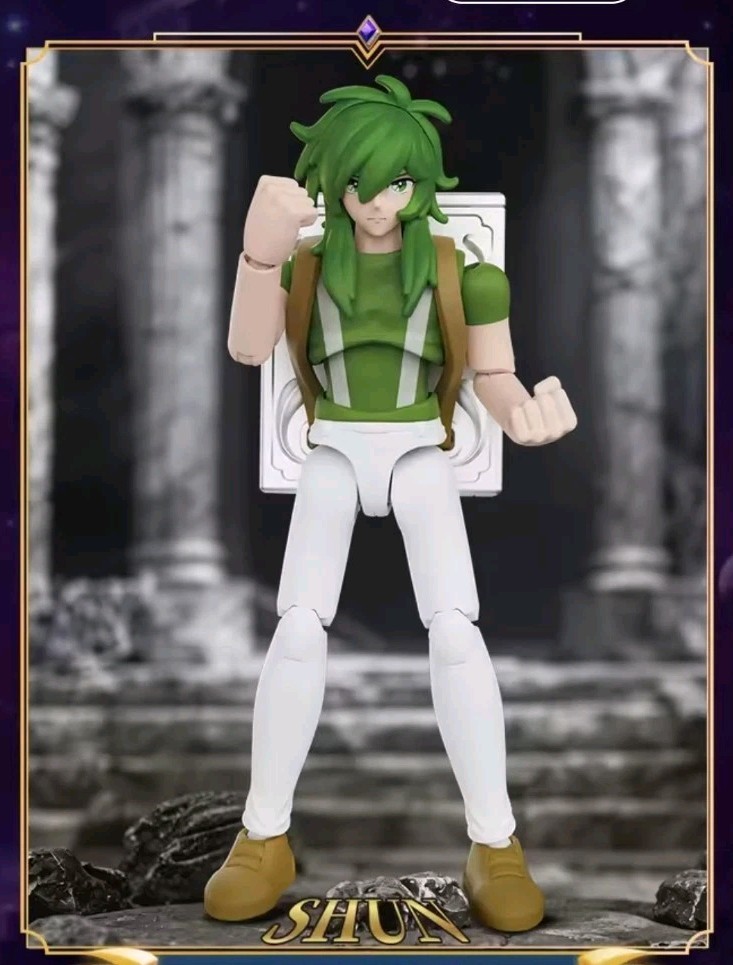 Saint Seiya Series 4 Blokees Shun figure Blind Box Model Kit 4″ tall No Box