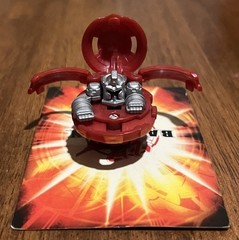 Bakugan Hammer Gorem 580G Red Pyrus Battle Brawlers