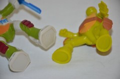 LOT 3 TMNT Ninja Turtles Viacom Action Collectables McDonald 2016 3″ Happy Meal