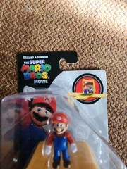 Jakks Pacific Super Mario Bros Movie Mario 1.25 in Figure w/ Question Block New