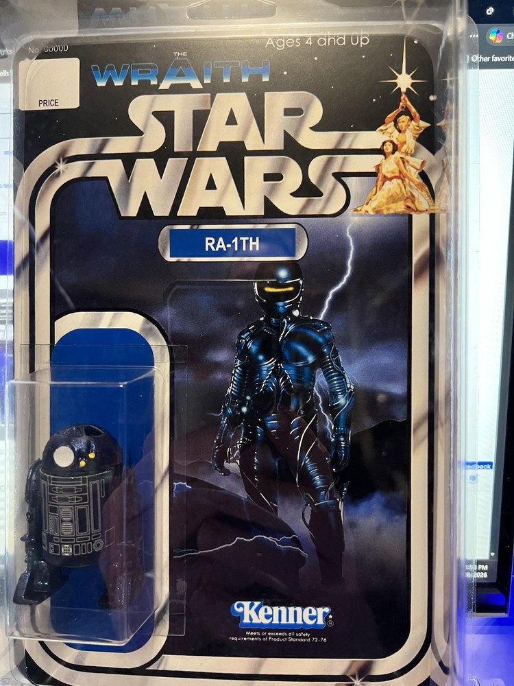 Custom Carded Star Wars Droid Crossover THE WRAITH” charlie sheen 1986 Movie