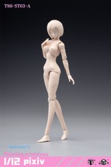 86TOYS 1/12 T86-ST Flexible 6 inch Female Joint Action Figure Head Body Dolls