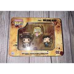 Funko The Walking Dead Pocket Pop! Mini Vinyl Figure Tin 02 (3-Pack) Vaulted NEW