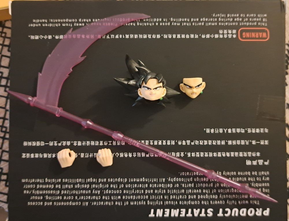 Goku Black Chosen One Demoniacal Fit Head/Faces/scythe