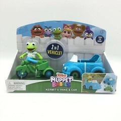 Disney Junior Muppet Babies Kermit The Frog Trike and Car Set 2 in 1 Vehicle NEW
