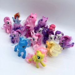 My Little Pony Lot Of 15 Brushable 3.5″ Mini Figures MLP Hasbro Various Years