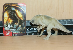 JURASSIC WORLD REBIRTH CAPTIVZ MYSTERY EGG DISTORTUS REX / D-REX FLOCKED! RARE