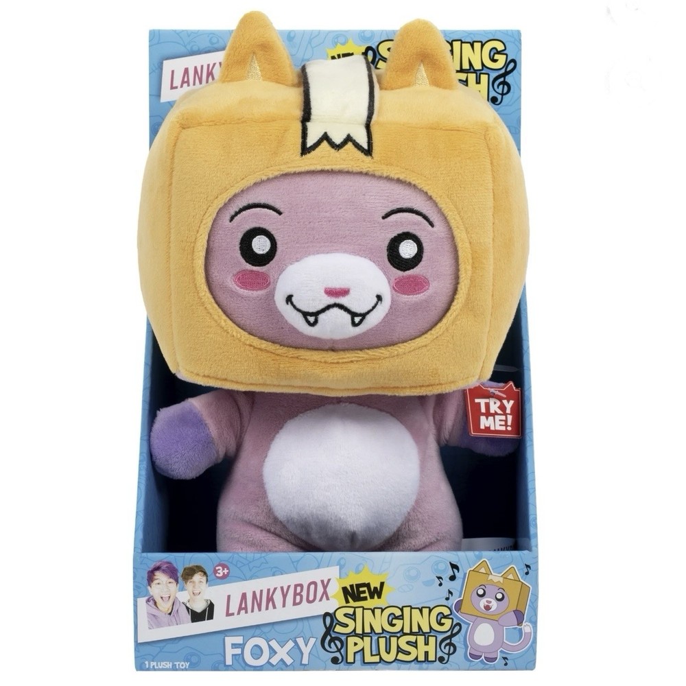 LankyBox Foxy 11″ Singing Plush Figure New In Packaging