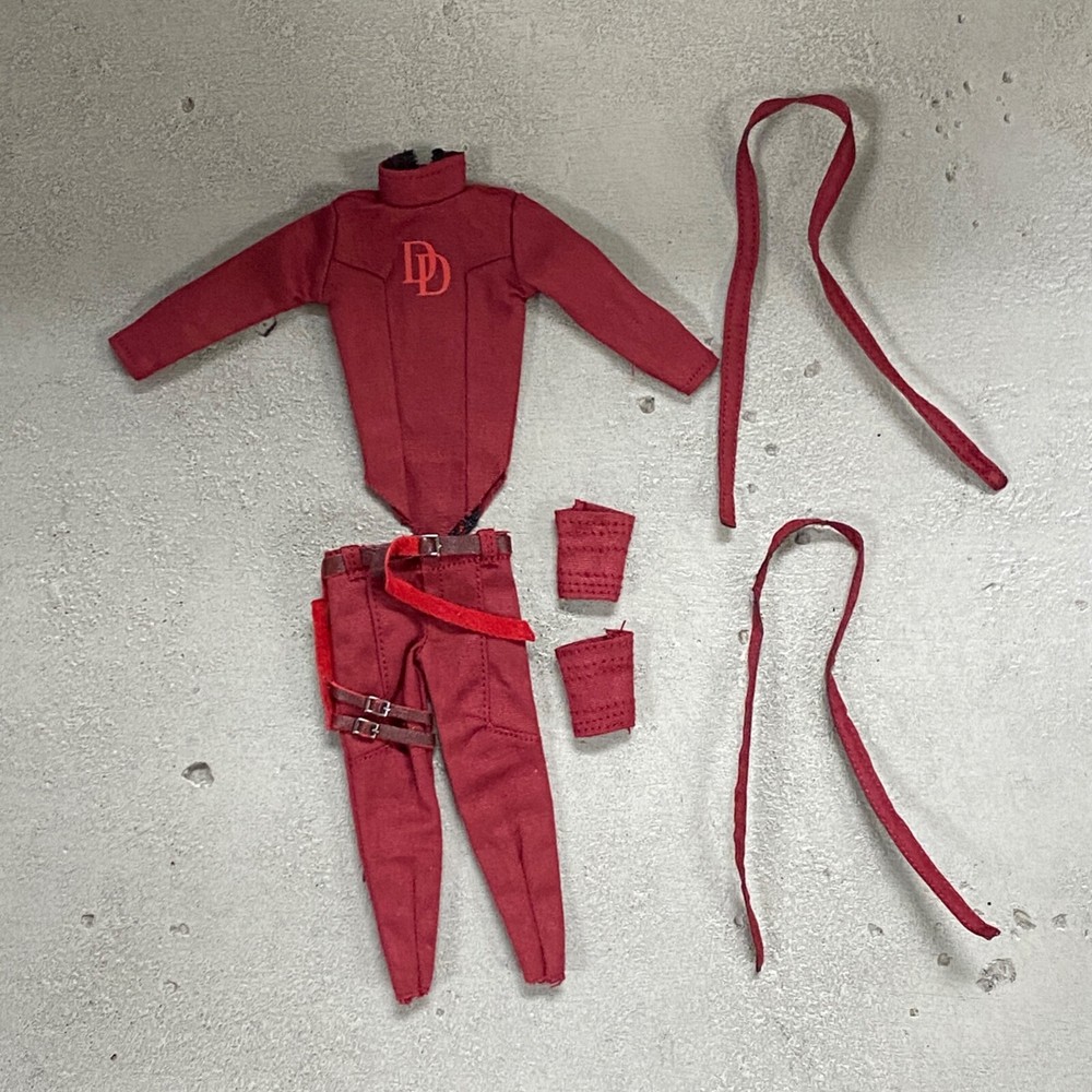 PB-DD-NW: 1/12 Comic Daredevil Outfit Set for 6″ Nota NT-01 NWToys NW02 Body