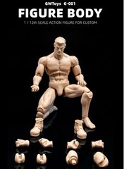 GWToys 1/12 G001 Male Man Painting Flexible Muscle Action Figure Body