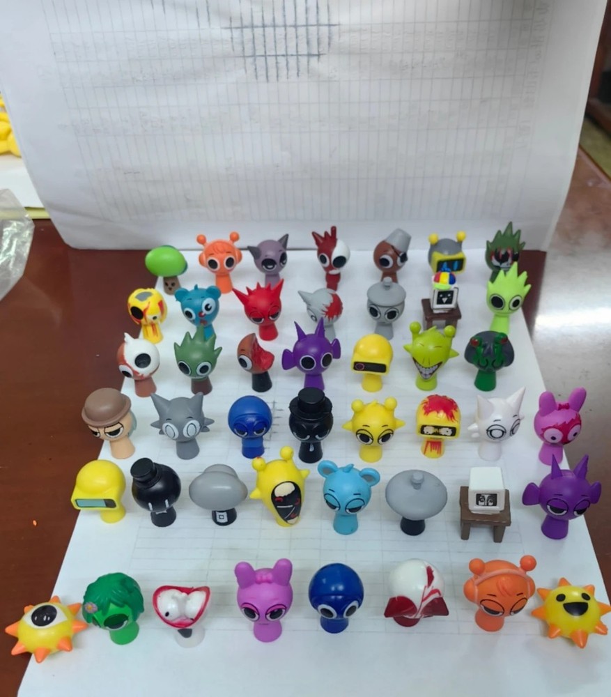 48pcs set Sprunki Model Toy Game Action Figures Toy Birthday Gift