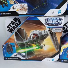 Star Wars Mission Fleet lot of 4. Tie Advanced / X-Wing / Delta-7 / Gauntlet