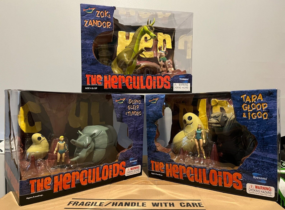 The Herculoids Diorama 3 Box Figure Set – Hanna Barbera – Toynami – Zok Tundro